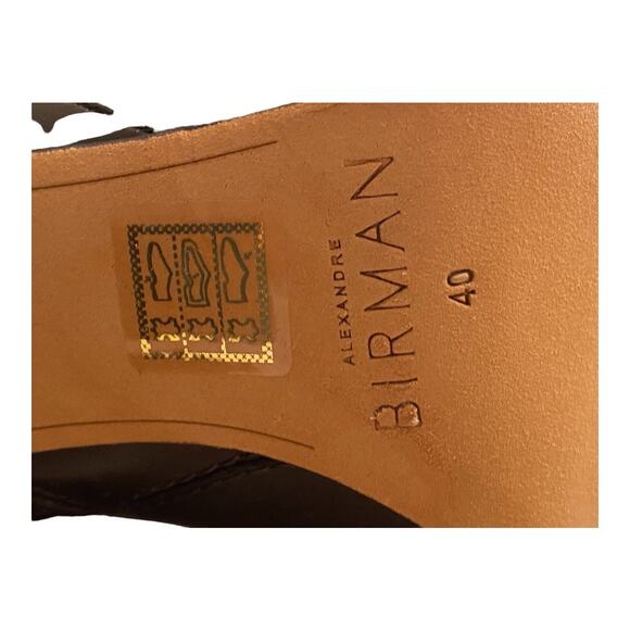 Alexandre Birman Lauren Ttk 90 Leather Heeled Boots Knee High Dark Brown Size 40 - Picture 10 of 14